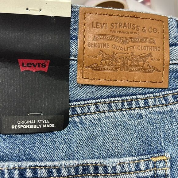 Levi's Big E Premium Denim Ankle Column Skirt NWT size 27 - Picture 7 of 13